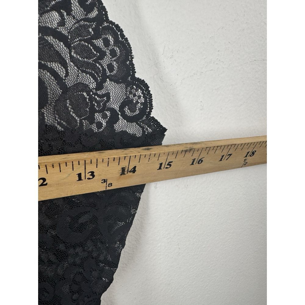 Vintage Barbizon Lace Nightgown Dress Slip Womens Miss Black Size M - Picture 6 of 9